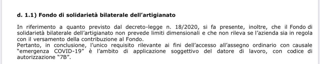 Importante precisazione contenuta nella circolare Inps n.47: per assegno ordinario da parte del fondo di solidarietà dell’artigianato non necessario che l’azienda sia in regola con la contribuzione. Sufficiente il solo requisito di azienda artigiana con codice autorizzazione 7B