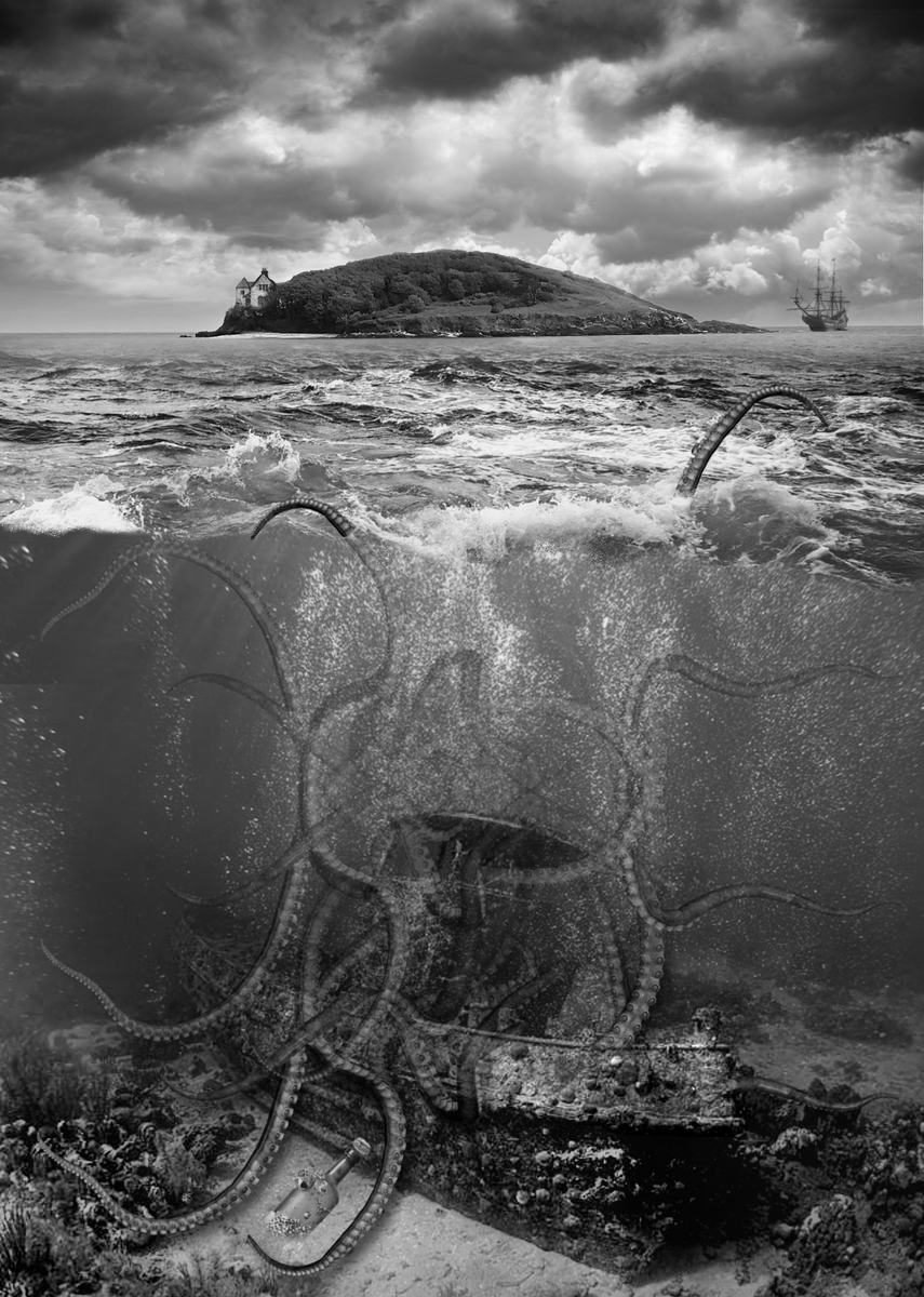 jonathanboakes's tweet photo. π½οΈName and Poster - trying to channel some retro film vibes for Lamanna - The Looe Island Mystery. A lonely house, on a lonely island... and a great big tentacle monster. Keep filming. π₯https://t.co/22y82VEpQ2 https://t.co/vllOfOsNLJ
