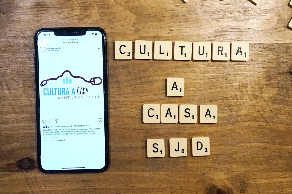 #SJDInforma A #SantJoanDespí et portem la cultura a casa! 🤩

📕🖋🏛🖼 Posem en marxa el canal d'Instagram CulturaACasaSJD on cada dia us proposarem activitats culturals i sessions d'entreteniment en directe per a petits i grans. 

👉🏻Segueix @culturaacasasjd a Instagram!