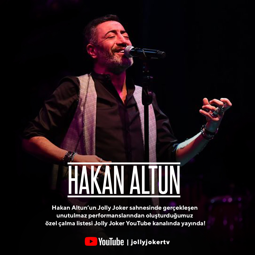 Bu Cumartesi gecemize <a href="/hakanaltunmusic/">Hakan Altun</a> eşlik ediyor! Sevilen tüm şarkılarının Jolly Joker performanslarını sizin için derledik. İzlemek için link; jly.at/2xuuMeZ