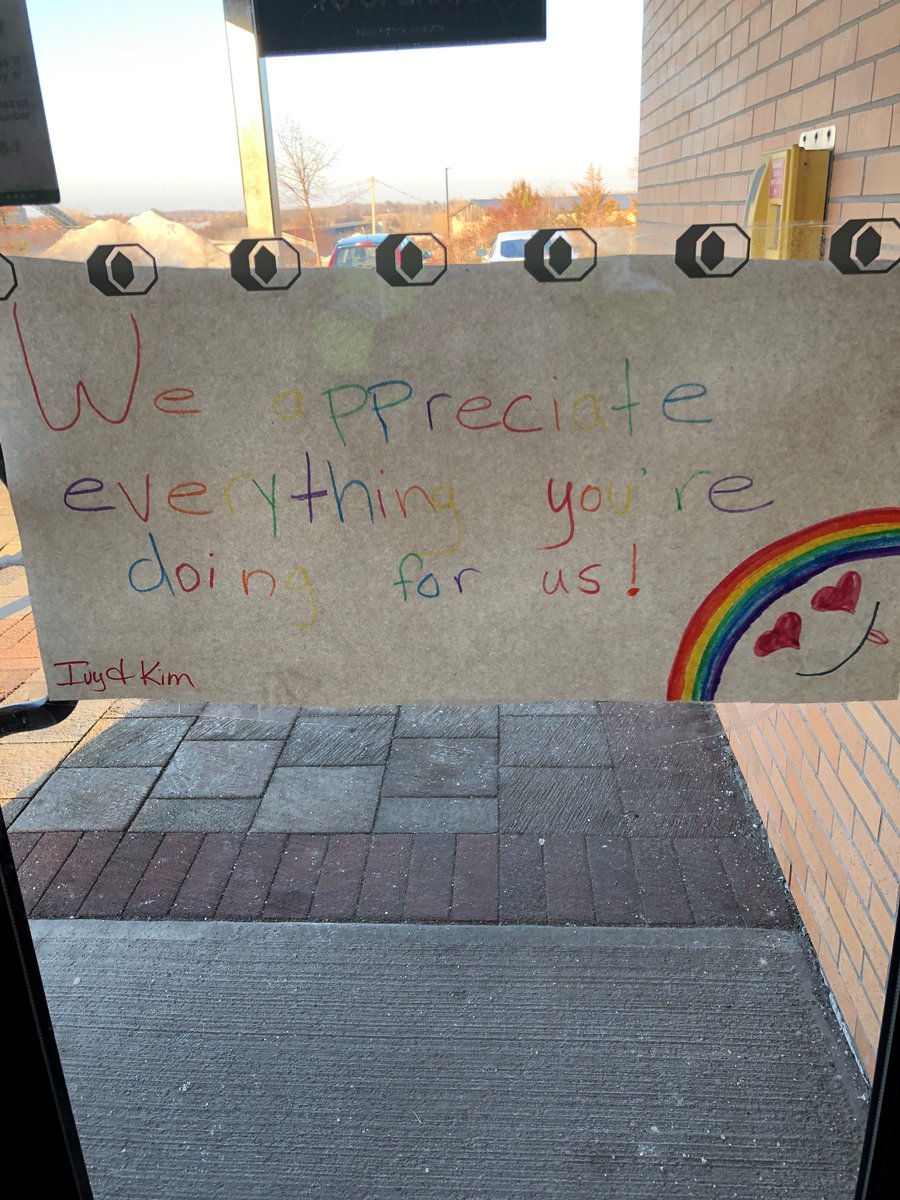 Thank you to the family that dropped this wonderful poster off at our Georgetown station Friday evening.  This community support for our paramedics and healthcare providers is inspiring.  Words cannot express what this support means to the entire team.