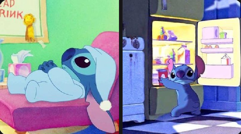 Quarantine summed up in two pictures. 😀