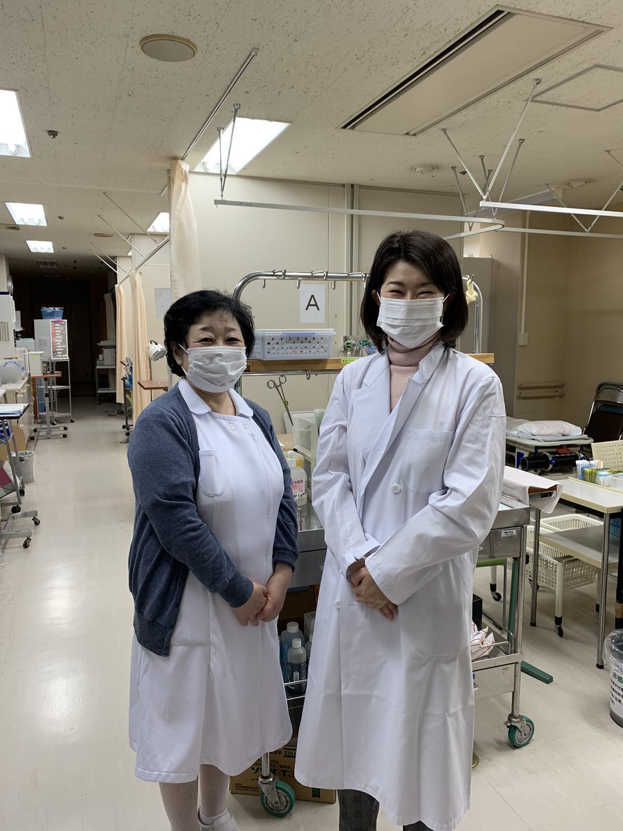 国光あやの 石岡市医師会病院での夜間診療 腹痛や蕁麻疹の方が中心で 幸いコロナを疑う患者さんはおられませんでした 4月からの 医師会病院の縮小に伴い 当面最後の勤務となります 石岡の地域医療が守られるよう 引き続き国政からサポートします