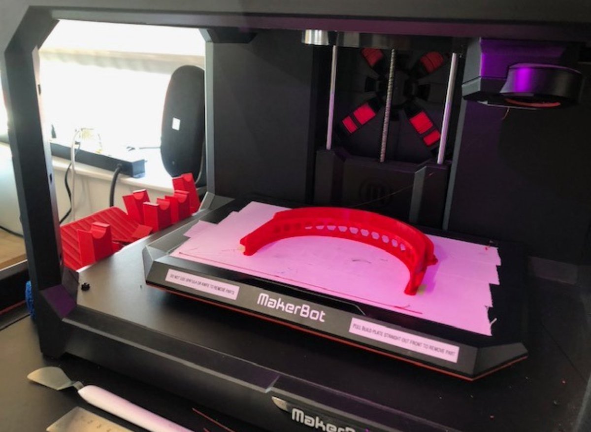 LutheranCougars's tweet photo. Our STEM program partners with SC County EDC for Health Workers by producing the Headband &amp; Bottom Reinforcement pieces for masks worn by healthcare workers.

@4329Roboteers &amp; STEM students serve as “productionarmy” in the battle to stop spread of COVID-19!

#LearningNeverStops https://t.co/f3nLRyPTtl