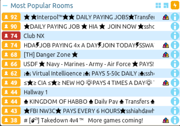 Interpol_Habbo's tweet photo. We did it!!! Thank you to each of you who came to base yesterday and helped us reach a room pop of over 100! We hope those of you who attended enjoyed the promotion line to celebrate 🥳🎉🎊#Habbo #Habbohotel #Habbojob #HabboAgency #Interpol #InterpolHabbo #Thankyou https://t.co/xSUqt7Oipa