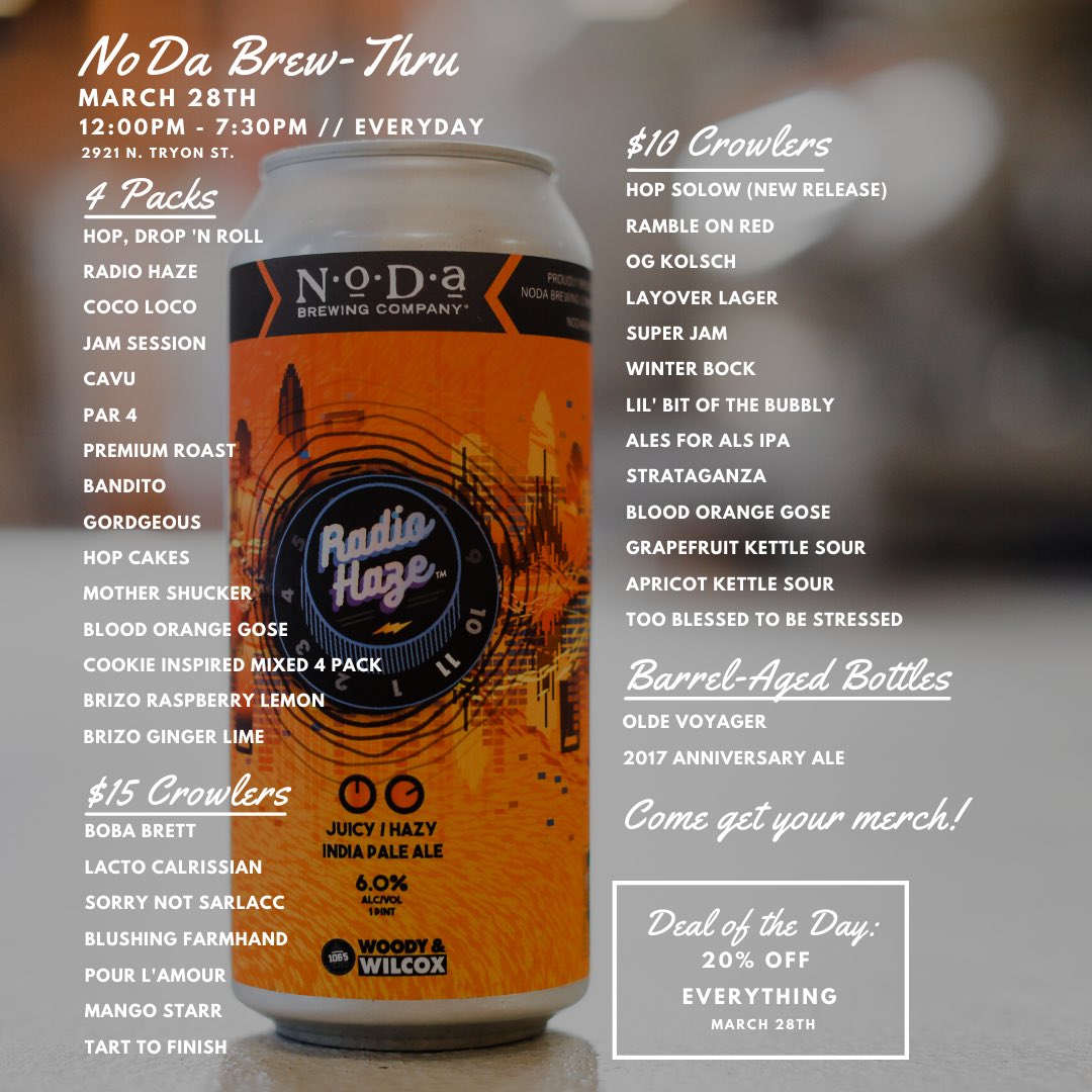 NoDa Brewing Company tweet media
