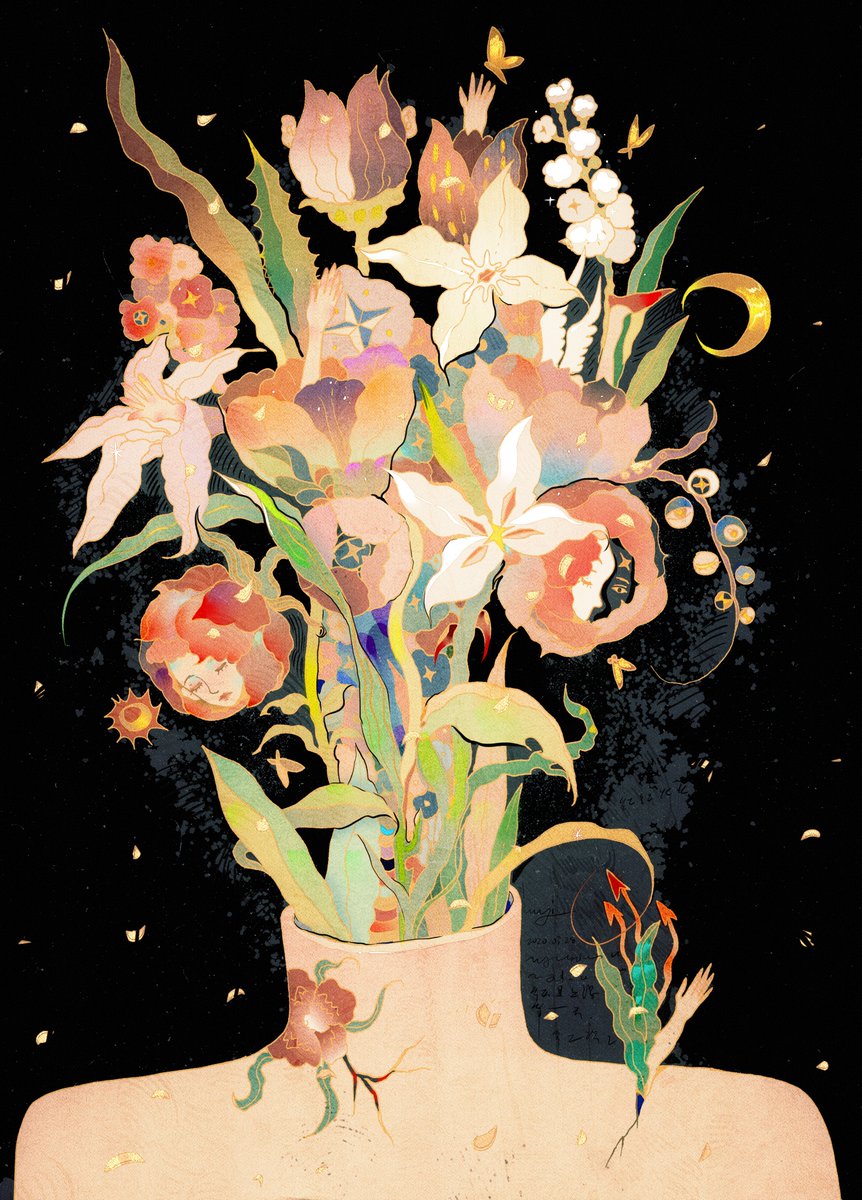 「《vase》 」|芜意のイラスト