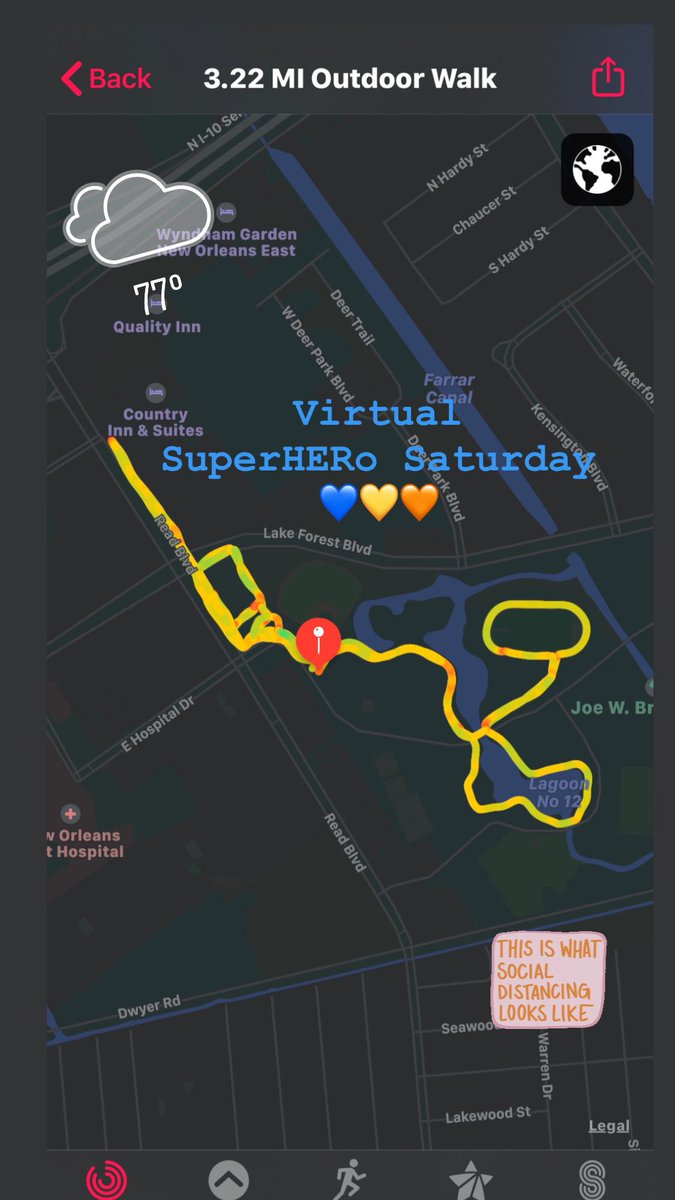 geauxnatural's tweet photo. National Walking Challenge
30 Day Jumpstart
Day 14 of 20: Lifestyle Walk
“Virtual” SuperHERo Saturday💙💛🧡
This was “Right On Time”!!! 👊🏾
#girltrek
#nolatreks
#NationalWalkingChallenge
#30DayJumpstart
#Day14of20
#VirtualTrekker
#SoloTrekker
#SelfCare
#girlTrekSTRONG
#girltrekGLO https://t.co/wY8lz8q79n