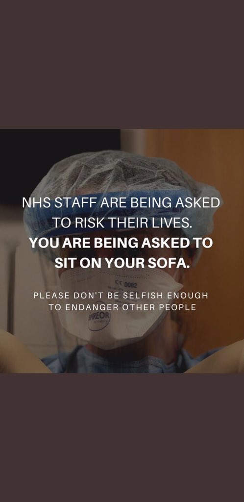 Wanted to share this. Cannot believe there are still people ‘popping out to have coffee’ with friends. This is the simplest message to try to hit home.