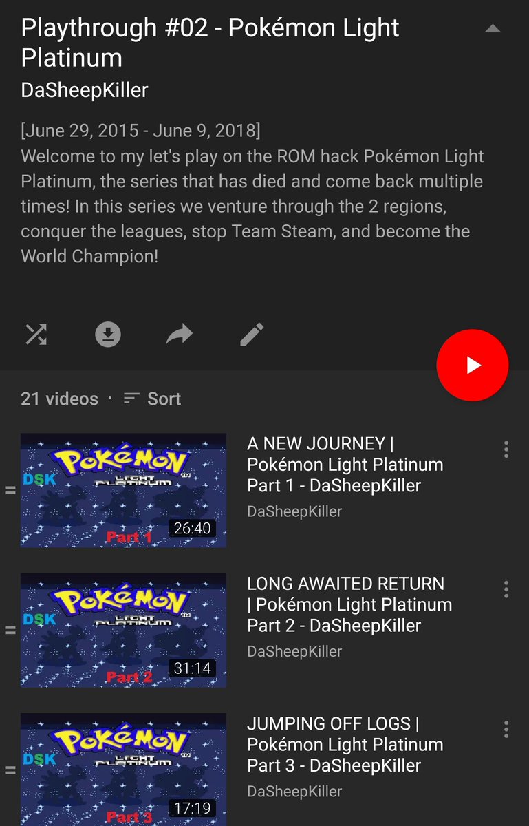 Pokémon Light Platinum:The first rom hack I played on the channel. This is a good hack, one of the better ones I& #39;ve played, and I recommend that you play it more than I do that you watch this series. I have nostalgia for this too obviously, I& #39;d love to revisit it someday.