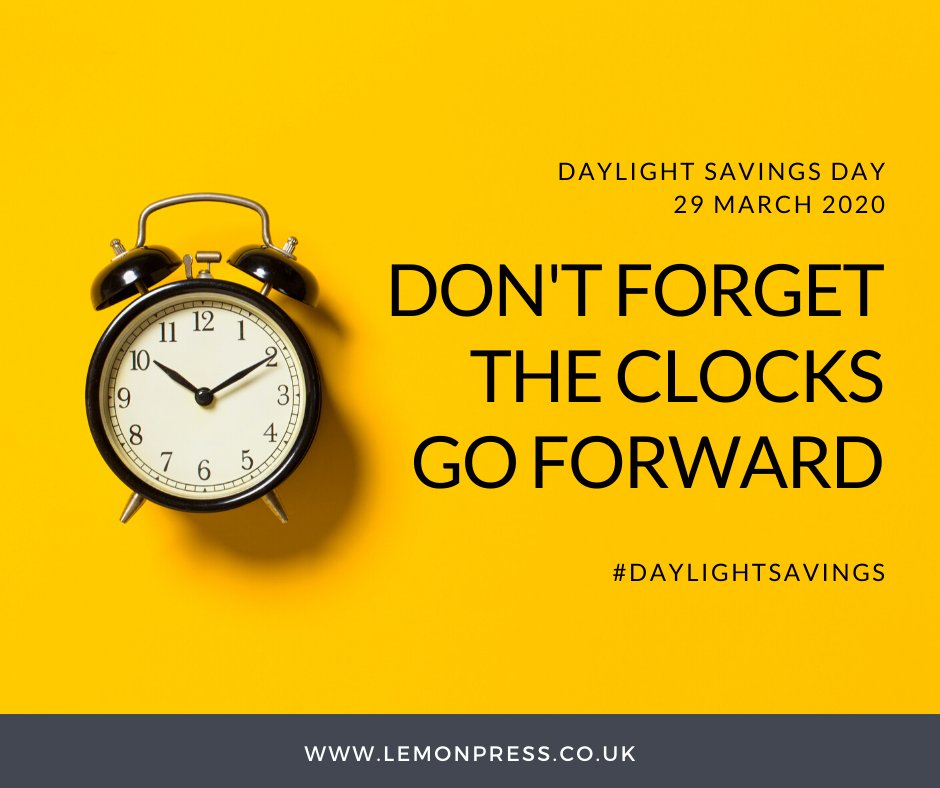 Daylight savings day is tomorrow, don't forget the clocks go forward tonight! #daylightsavingsday #daylightsavings