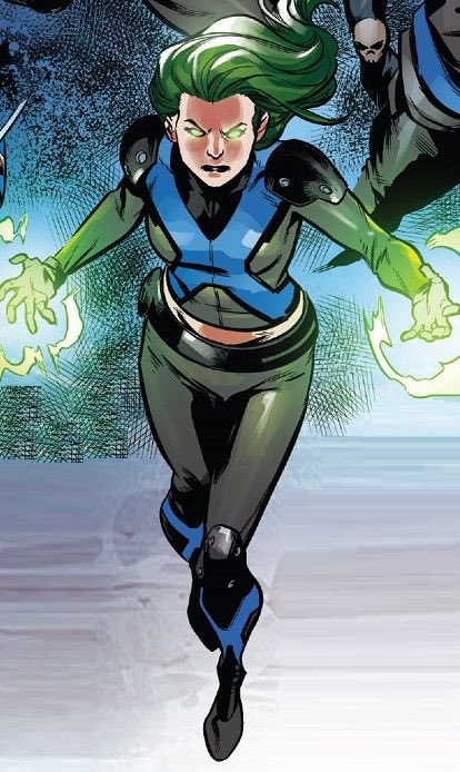 8. Lorna Dane, Polaris. Justement elle a rejoint les X-Men en même temps que lui, Lorna est.. la fille de Magneto ! Alors ennemi juré des X-Men... elle possède les mêmes pouvoirs de magnétisme que son père, grande membre d’X-Factor elle est à la tête de la dernière version
