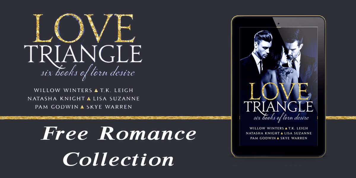 #Free 

LOVE TRIANGLE by authors @WillowWintersbb @PamGodwinBooks <a href="/NatashaKnight13/">Natasha Knight</a>  @Skye_Warren @TK_Leigh  <a href="/LisaSuzanne24/">Lisa Suzanne</a> 

Amazon: bit.ly/39hPTyi
Apple: apple.co/2QO18YE
Nook: bit.ly/2y0Tio1
Kobo: bit.ly/2wCo32e
Google: bit.ly/2UzoEcZ