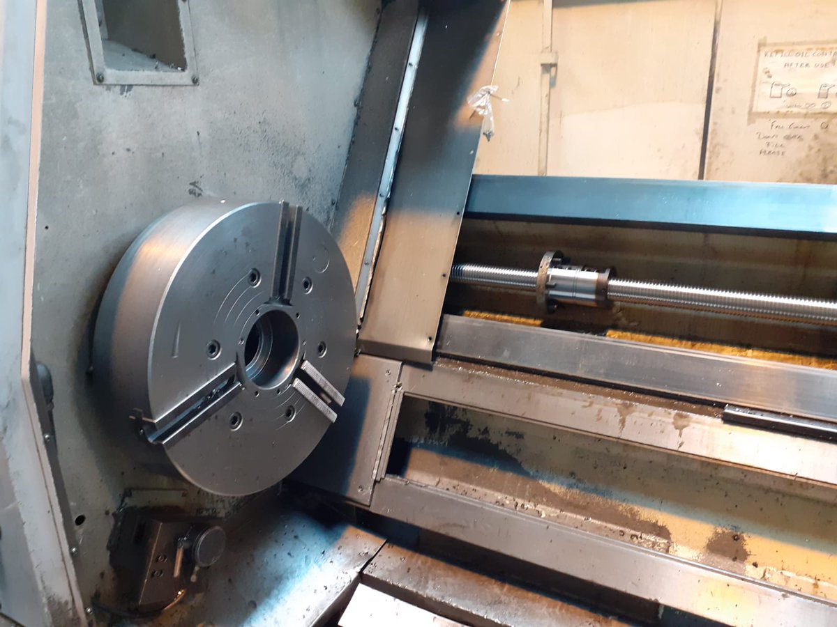 machine_support's tweet image. Saddle refurbished, turcite replaced and slides ground. Time to get everything back on. Blue up the slides mmmmm #productive #UKmfg @machine_support keep manufacturing turning but most of all #staysafe