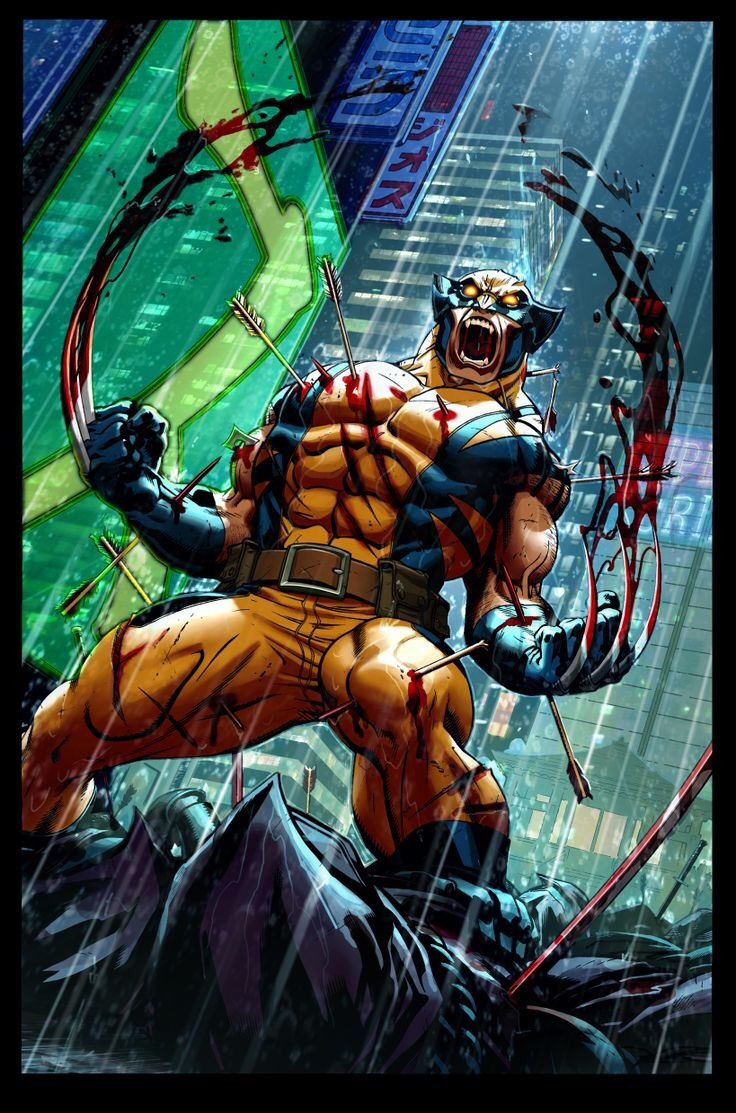 13. James « Logan » Howlett, L’Arme X, Wolverine. Bon il a eut son propre Thread mais le voilà, Wolverine, le canadien sorti de sa montagne par Xavier, X-Man, Chef des X-Men et de l’Institut, Avenger, Defender, 4 Fantastic, Vétéran de la WWII, il a tout fait... SNIKT!