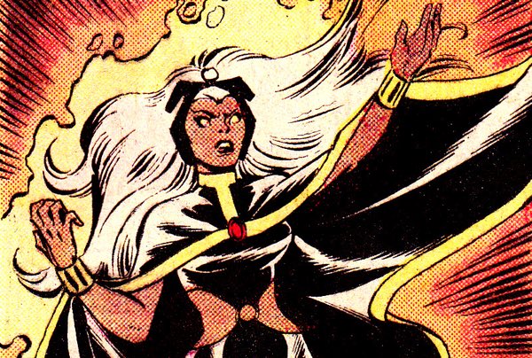 15. Ororo Munroe, Tornade. Mutante Kenyane devenue une Déesse (au Wakanda via son ex-mari Black Panther) Tornade commande à la météo et est surpuissante, elle a même eut son propre Marteau : Stromcaster ! Ancienne voleuse elle a souvent dirigé les X-Men, ajd chez les Marauders !