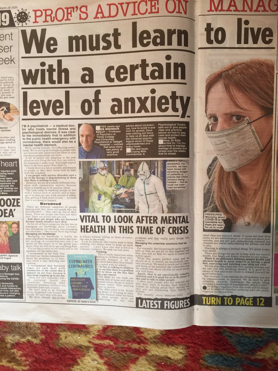 k4ite's tweet photo. Brendan Kelly in the Star! @TCDPsychiatry @ZAzvee @IsFearrAnStar #profbrendankelly https://t.co/x8xCuenRCb