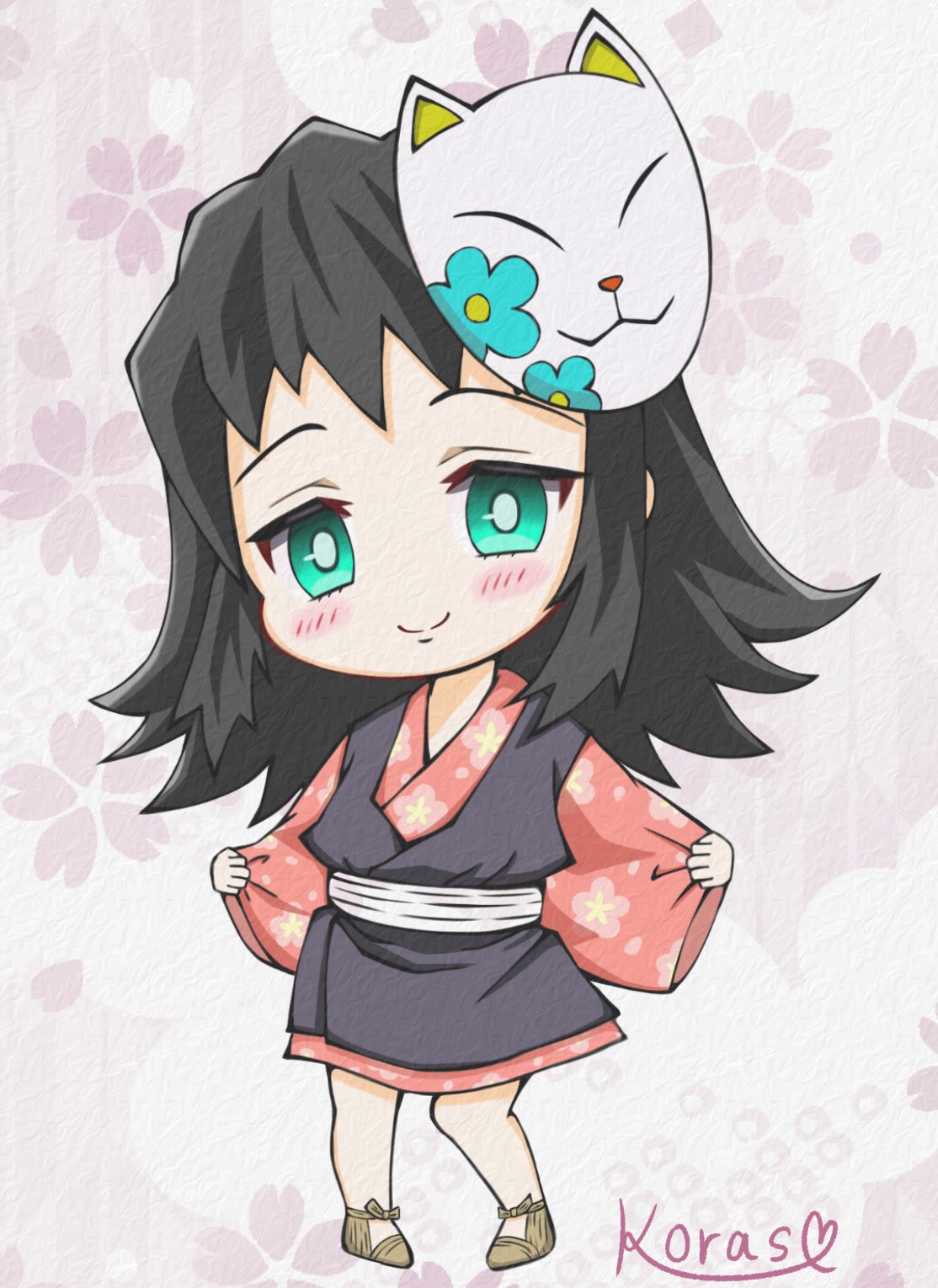 Twitter 上的 こらそ アイコン企画で描かせて頂いた鬼滅刃の真菰ちゃん 鬼滅っぽくする為に線画頑張った 塗りは今回アニメイラスト だからアニメ塗りにしたよ アイコン企画また開催する予定なので宜しくお願いしまーす ご本人様以外使用禁止です