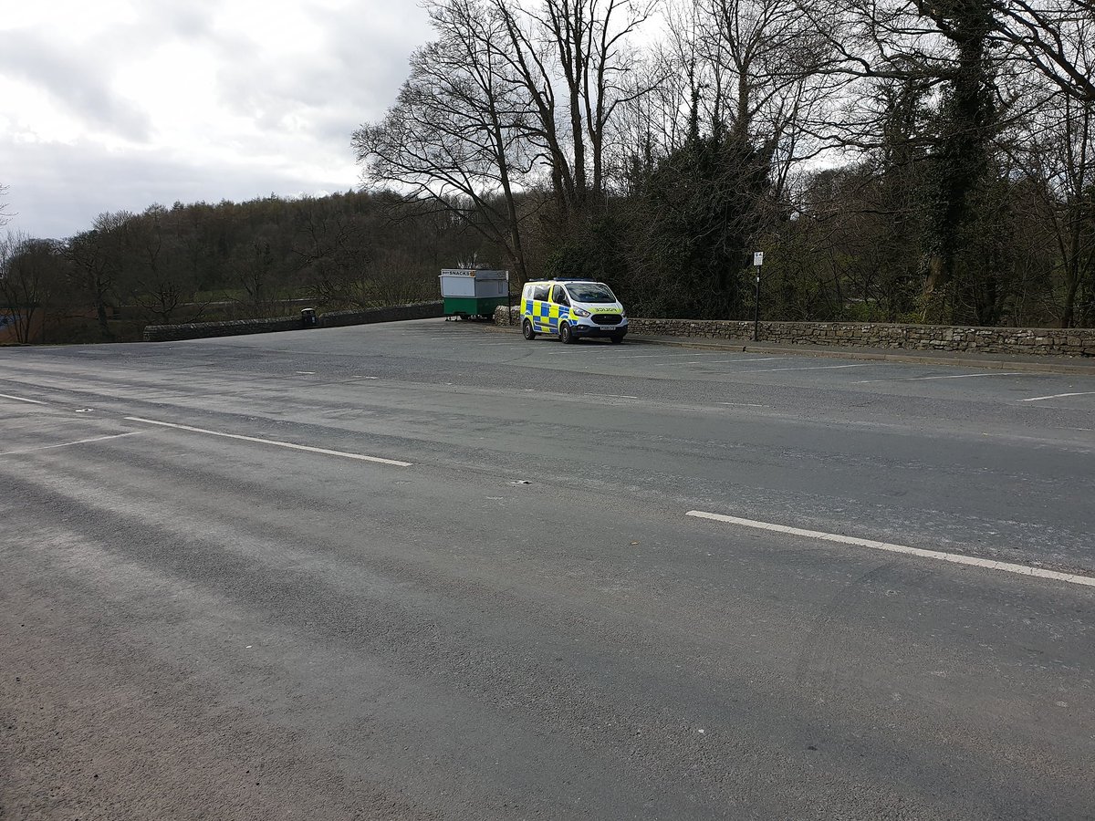 Cumbriapolice's tweet image. Last weekend we saw hundreds of motorcyclists at Devils Bridge, and today we see this. Thank you very much to everyone for listening and following the Government advice. #Covid-19UK #DevilsBridge