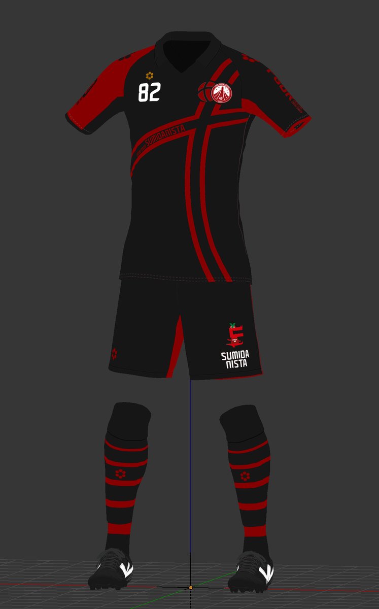 ゆうみ Pesjc ウイイレモンタージュ道場 A Twitter Fリーグ フウガドールすみだ Sumidanistaファンクラブユニフォーム 全身はこんな感じ 本当はシャツ部分しかないのでパンツとソックスは勝手に作りました笑 データ配布は背番号とネームなしです Sumidanista