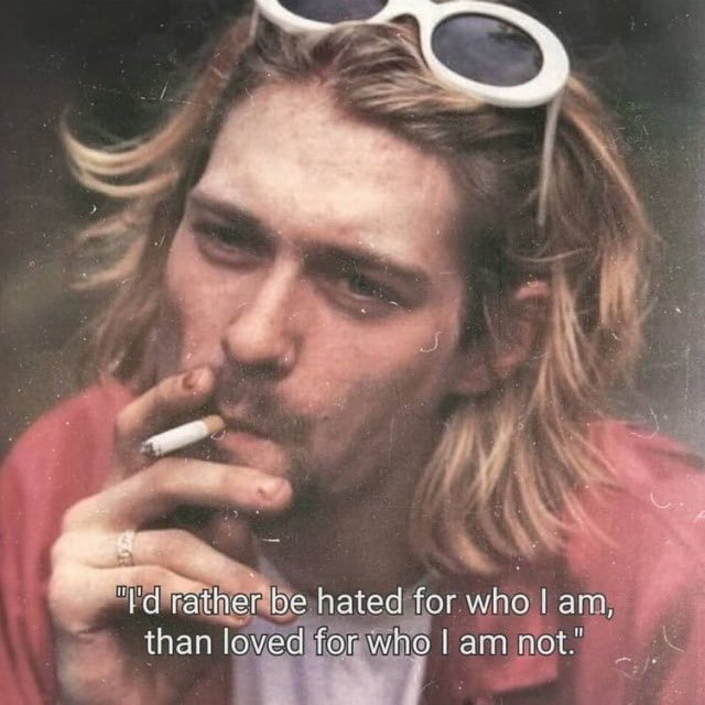 whitekweeen's tweet photo. Say it louder for the people in the back. #KurtCobain https://t.co/iTMaPUmDgV