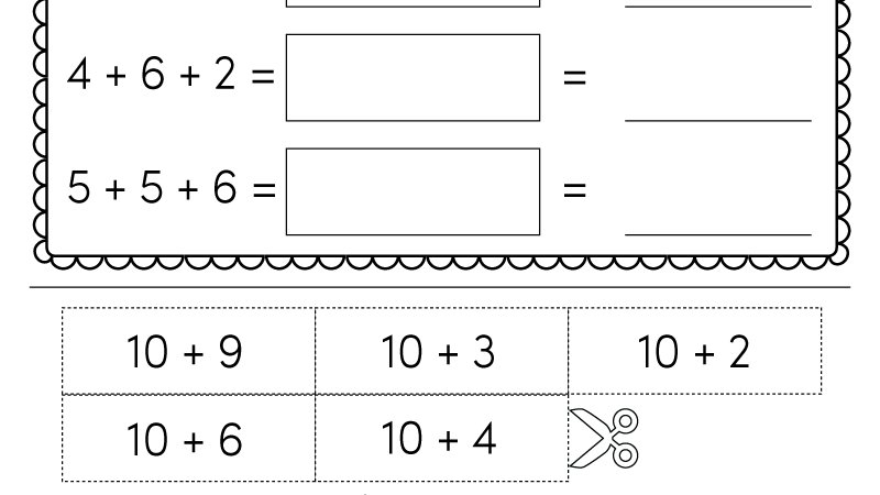 WorksheetsWork's tweet photo. Students can practice mental math while completing a simple cut and paste activity that will help them learn the associative property of addition in this free worksheet.

You can download and print it right now: https://t.co/PaNIb9KODh #distancelearning #1stgrade https://t.co/s6tuyViH7n