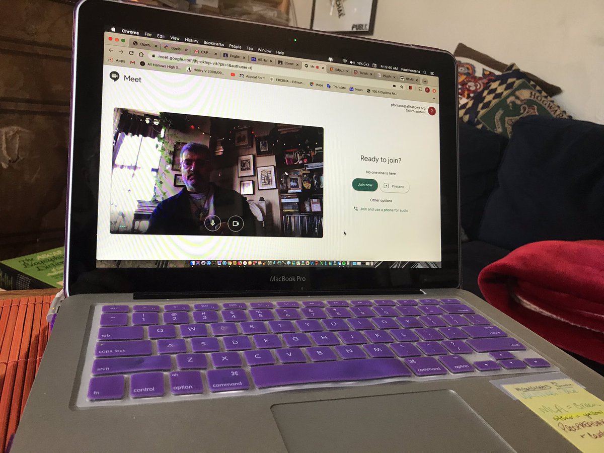 PMFontana's tweet photo. Distance Learning is tough on the kids and the teachers. But, it’s our duty to keep them feeling a sense of safety through consistency, to help them see hope in the uncertainty, and to maintain a feeling of community. What we give, we get back... #allhallowsway https://t.co/BOuexV82Z9