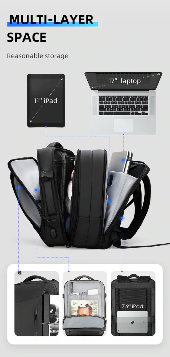 OnlyTechDeals's tweet image. ℹ️ FREE SHIPPING FROM EU 🇪🇺 | DUTY FREE

👉 Mark Ryden 17 inch Laptop Backpack Raincoat Male Bag USB Recharging

💲 Coupon price $37 | Free Shipping
⚠️ Coupon Code: 223362
🌐 Link: ali.pub/4lwj02

#backpack #laptopbackpack #usbbackpack #Aliexpress