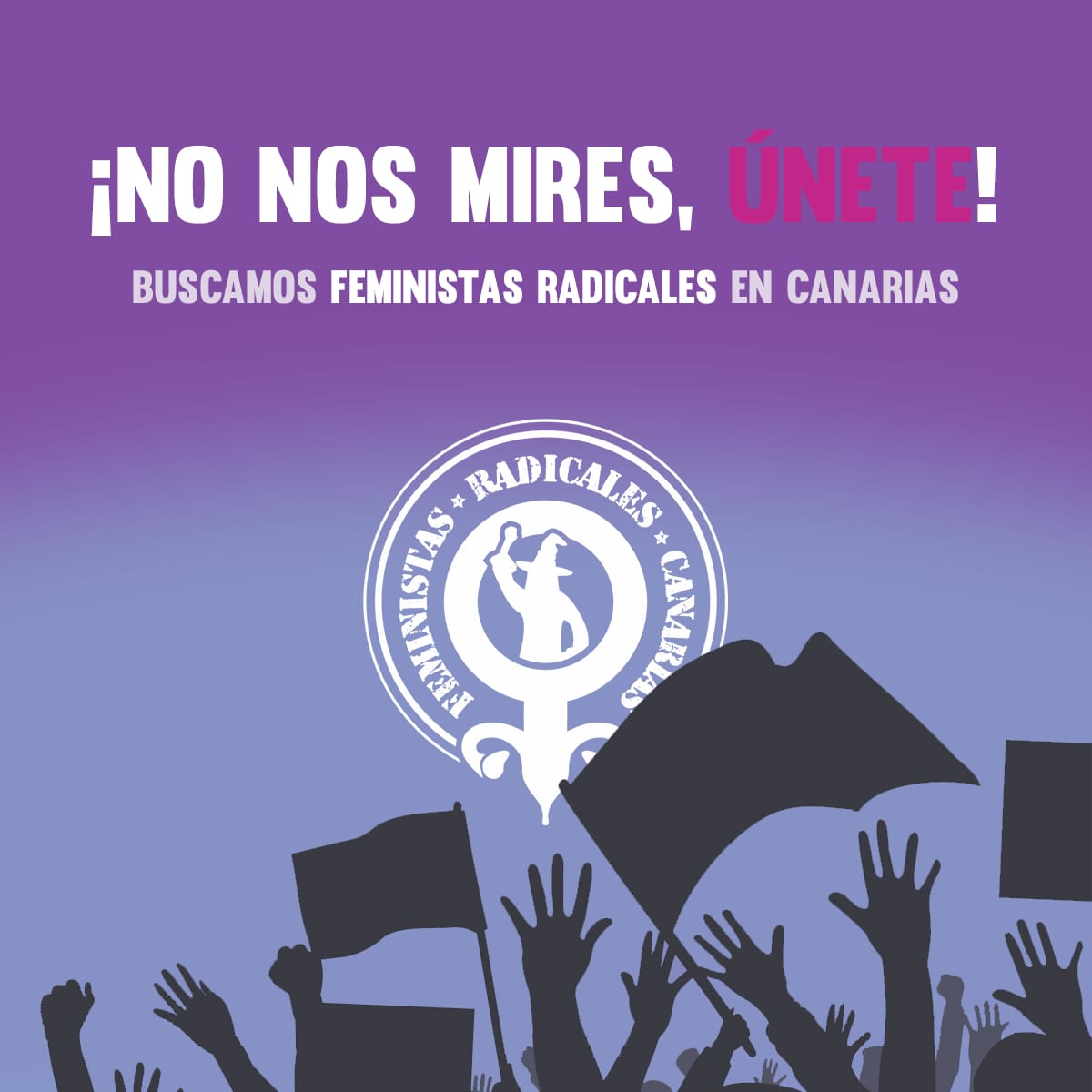 radfemcanarias's tweet photo. Si eres de Canarias y quieres militar en una organización feminista radical, te estamos esperando.
Mándanos un DM y acabemos con el patriarcado, ¡JUNTAS! https://t.co/ZWTWdhtDp0