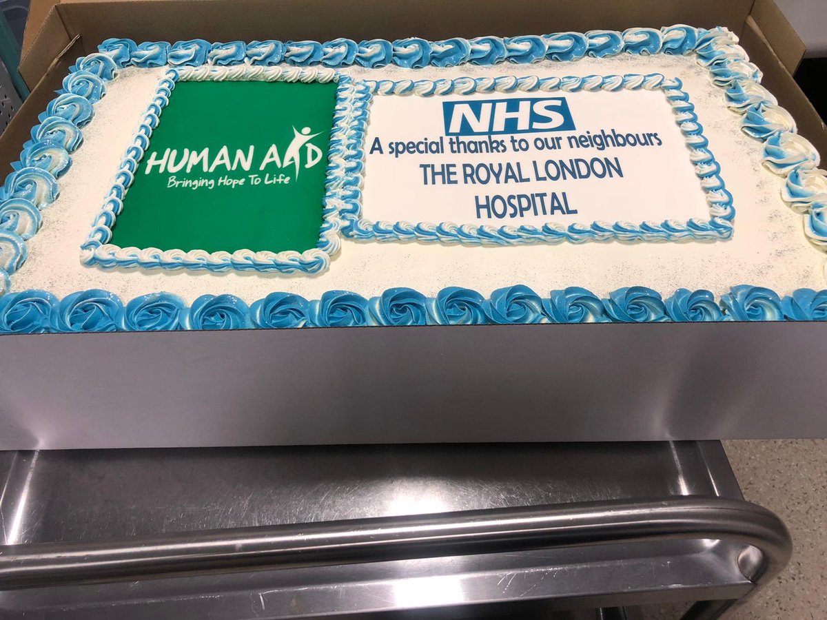 Alice1Ky's tweet photo. Human Aid Uk has done it again, keeping the nhs staff happy during the weekend. #humanAidUk #aliherron #StayAtHomeAndStaySafe #rlhmaternity #bartshealth https://t.co/GrkDpjYV66