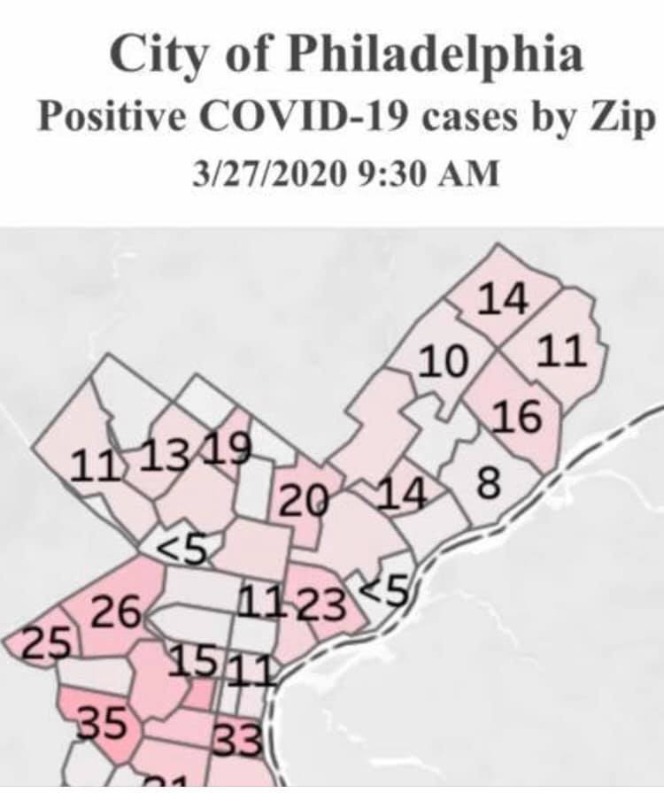 davidjlee71's tweet photo. Here is a map of where people have tested positive for the COVID-19 please take a look you might not have had anyone you know have it but it is around. Please take it seriously and stay home https://t.co/YwKj5ujXqT
