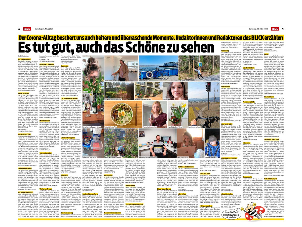 Es gibt auch Schönes im #Corona-Schlimmen. Liebevolle Miniaturen meiner tollen Kolleginnen und Kollegen vom <a href="/Blickch/">Blick </a> storytelling.blick.ch/storytelling/2…