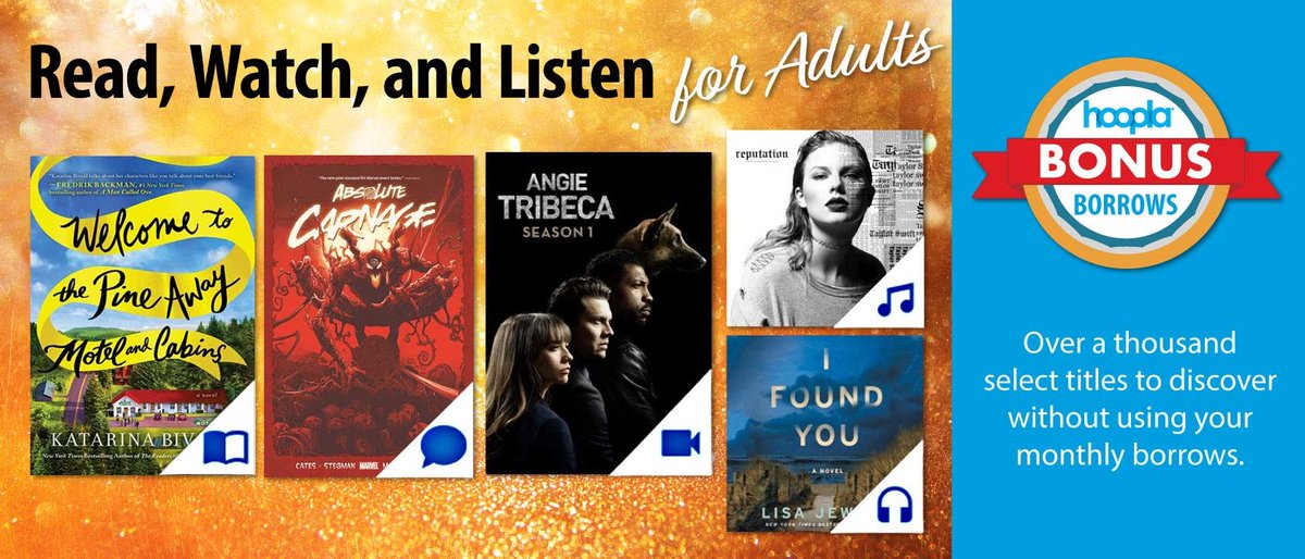 book and album covers with text that reads read, watch and listen