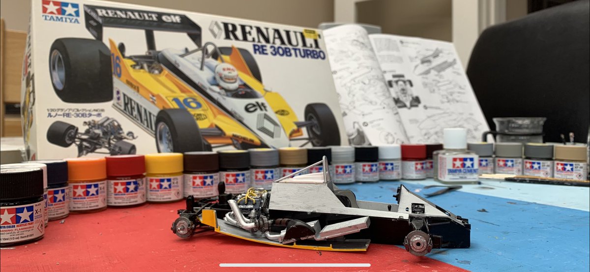 LewisJBinning's tweet photo. Keeping busy whilst staying indoors @RenaultF1Team @Prost_official @F1 @TamiyaUK @renearnoux https://t.co/GeSx2a1S2E