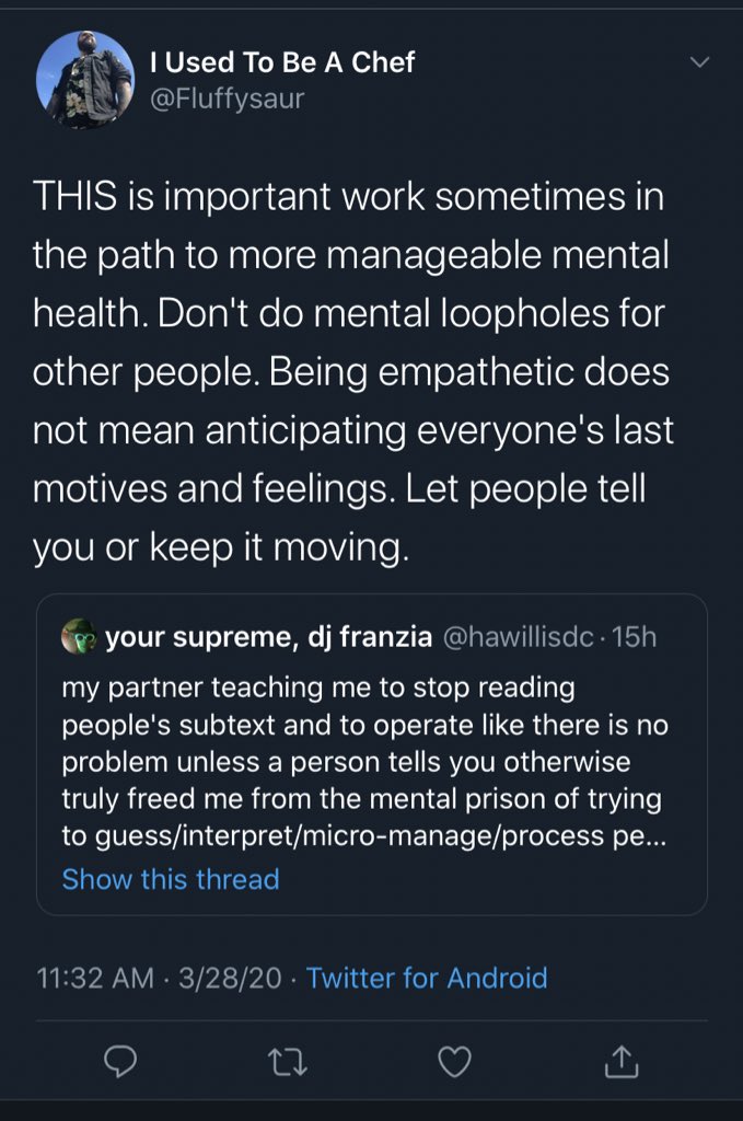 torturing myself racking my brain to figure out if i did something wrong and if someone is upset with me is no longer my ministry. i have to remind myself frequently.