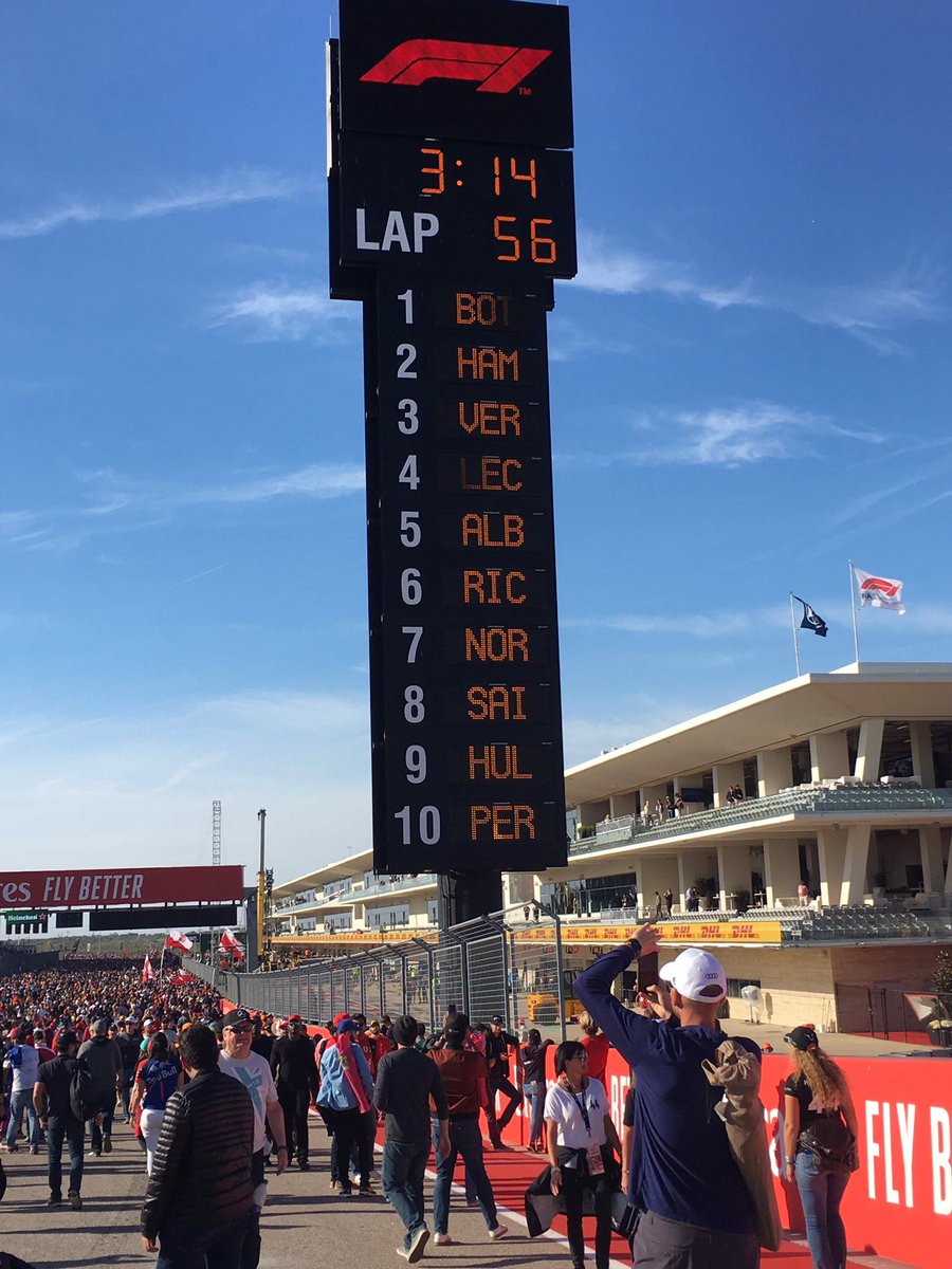 MicheleHelmink's tweet photo. That time, when we went to the US Grand Prix ❤️. I’m so glad we could go, and experience this!! It was a beautiful day and exciting race, Austin 11/2019. #COTA #F1 #myfirstrace #MaxVerstappen https://t.co/cf2mJ7j09P