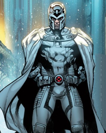 24. Max Eisenhardt, Magneto. Mutant omega en magnétisme, rescapé de la Shoah et ancien ennemi juré des X-Men, père de Polaris et Activiste des Droits Mutant (souvent terroriste) il oscille entre bien et mal pour sauver son peuple. Il est à retrouver aux côtés de Xavier dans X-Men