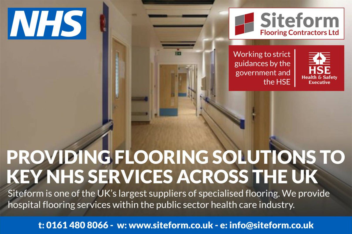 siteform_f's tweet photo. Siteform provide #flooringsolutions to key #nhs services across the UK.
 @NHSScotlandRBLX @NHSEngland @NHSuk https://t.co/nuwgCHqiZv
