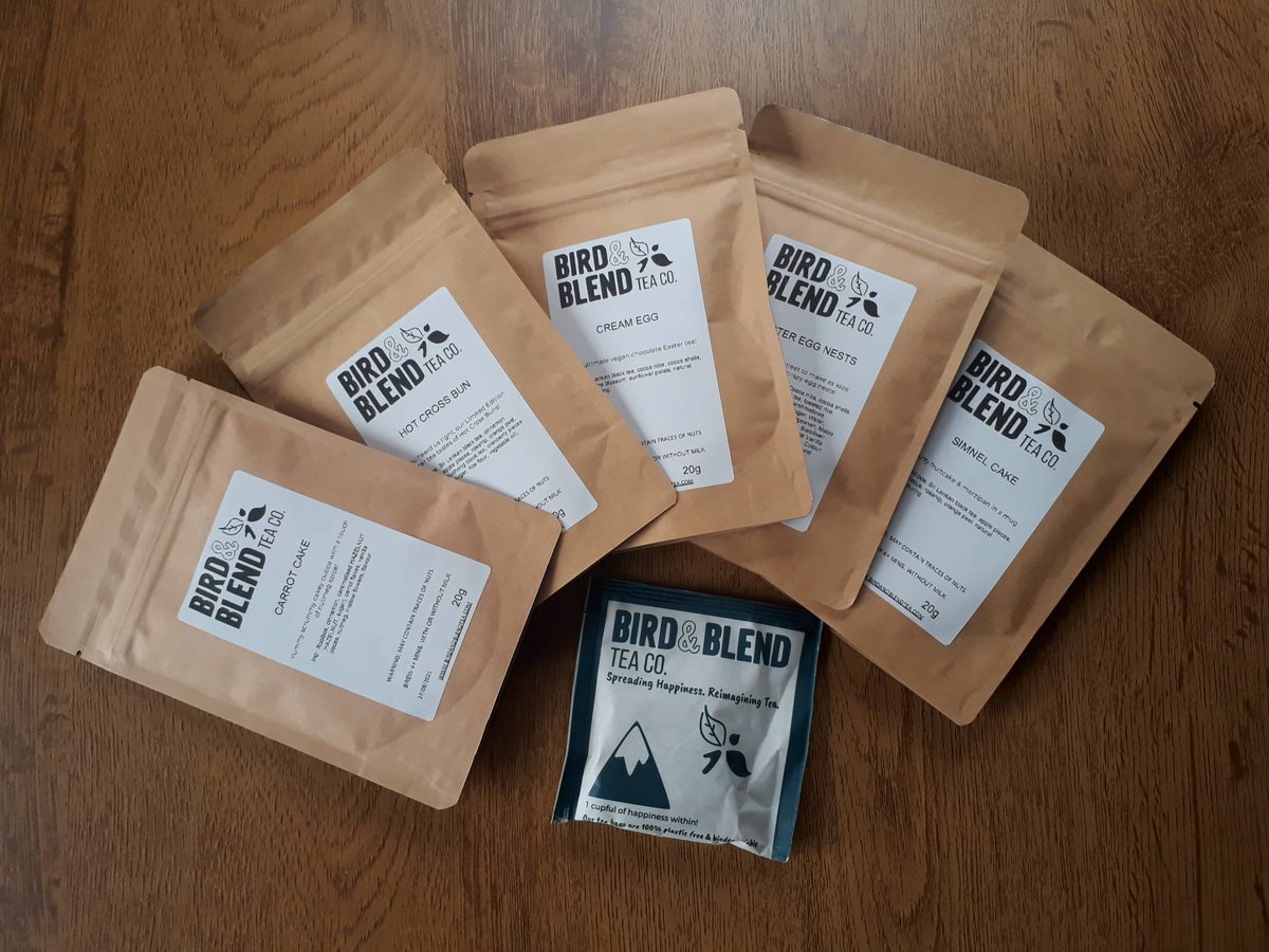 AllergicoBlog's tweet photo. Looking for a #teafix during the lockdown? Well you're in luck as @BirdandBlendTea Bird &amp; Blend Tea Co. have launched their #Easter range and we here at Allergico are LOVING IT!! So many choices and plenty of #vegan options available 🐰🐣🐰🐣🐰🐣🐰🐣 https://t.co/2SXRbszDrR
