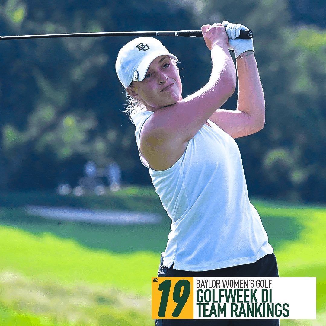 Baylor University (@baylor) on Twitter photo Baylor is 1 of just 7 schools nationwide to finish top 20 in both men's & women's golf in 2020:
No. 9 -- <a href="/BaylorMGolf/">Baylor Men's Golf ⛳️</a>
No. 19 -- <a href="/BaylorWGolf/">Baylor Women's Golf</a>
#SicEm, Bears! Baylor is 1 of just 7 schools nationwide to finish top 20 in both men's & women's golf in 2020:
No. 9 -- <a href="/BaylorMGolf/">Baylor Men's Golf ⛳️</a>
No. 19 -- <a href="/BaylorWGolf/">Baylor Women's Golf</a>
#SicEm, Bears!