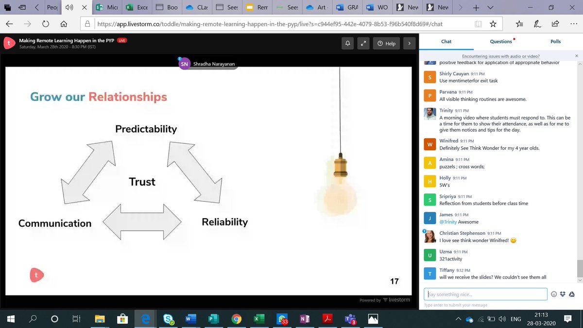 Shailjajdatt's tweet image. Thank you so much 
@toddle_edu
 for this webinar. We are about to begin the new session and communicating the expectations clearly is something that we must focus on #pypatGGS #IBPYP