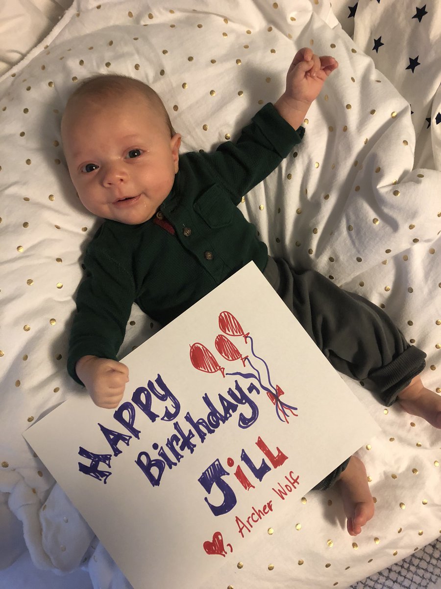 courtneywrites's tweet photo. Archer got new colored sharpies so he can make signs for his friends. (This is how we stay entertained.) First up: HAPPY BIRTHDAY @JillSantopolo! @Sharpie #stayhome #makesigns https://t.co/XWmEEhrtFT