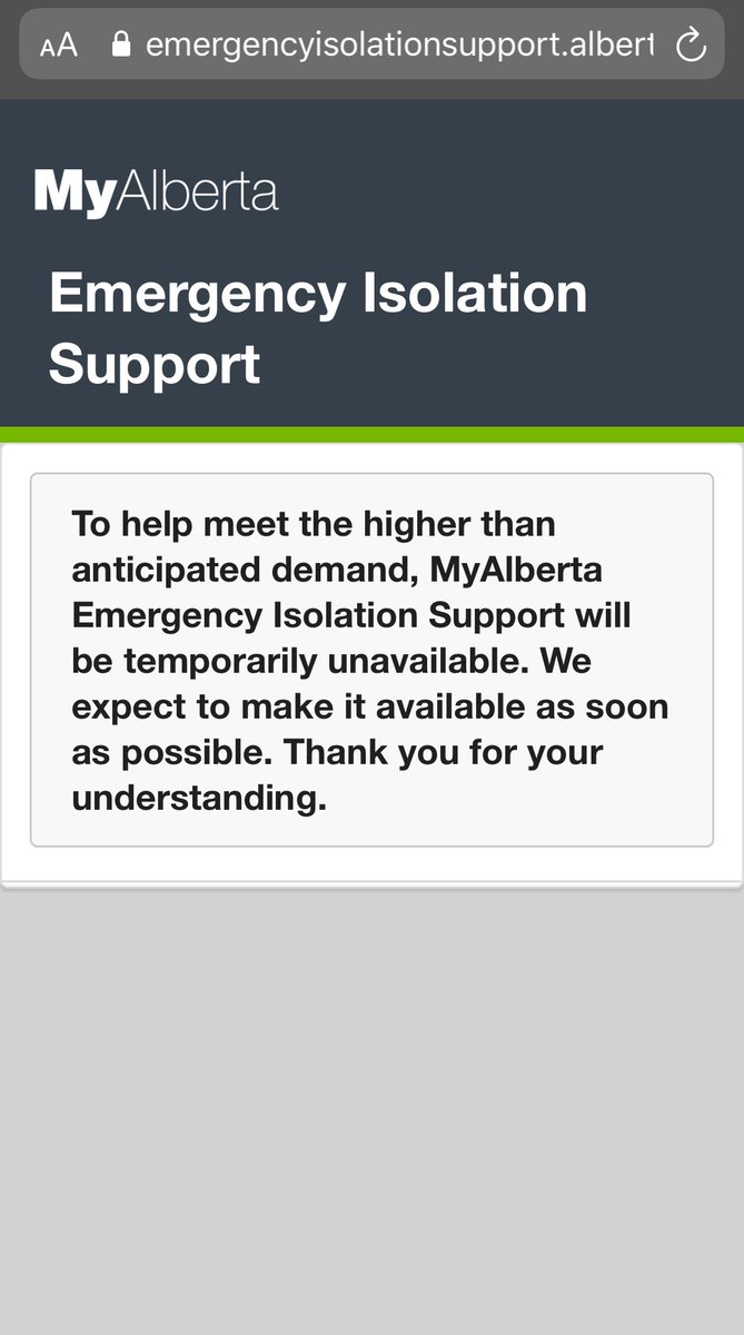 breespect's tweet photo. @GlobalCalgary can you report on what is happening with the @YourAlberta emergency benefit log in process. It’s an absolute mess. Error codes, down for repair, site crashes. People need help and this site needs to be working!!! 
#yyc https://t.co/WA2pM9mwAU