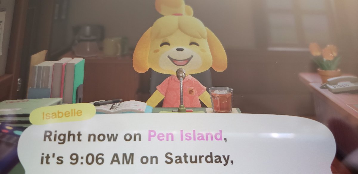 the only thing keeping her from strangling me over every petty villager complaint or changing the island theme to "rock you like a hurricane" is that tall glass of whiskey on the rocks #AnimalCrossing