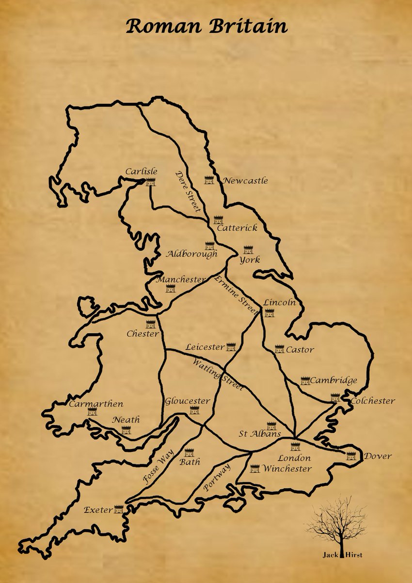 #selfisolating has given me some time to work on some #maps of #Britain! Here's some I've been working on, the #Celtic kingdoms of Britain from around AD10, the #Rivers of Britain & the major #RomanRoads of #England & #Wales.
If you see anything i've got wrong then let me know!