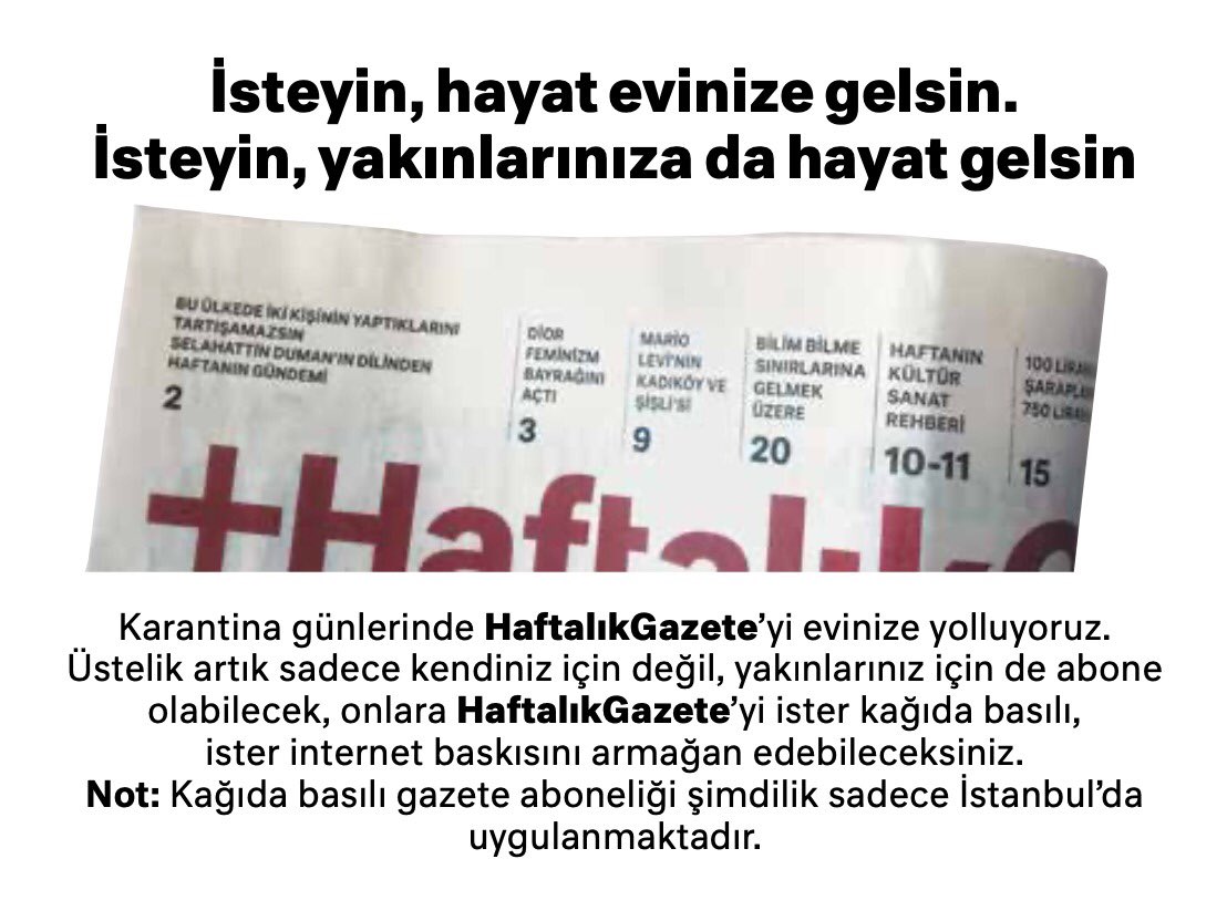 hakancelenkk's tweet photo. Yayın hayatımızın ilk bir ayı, basılı sakin bir gazetenin dünyayı izlemek için hala önemli bir ihtiyaç olduğunu kanıtladı. HaftalıkGazete salgın günlerinde evde kalanların kapısına kadar getiriliyor. https://t.co/k2OZIfHIoj https://t.co/Ar958oCdI8