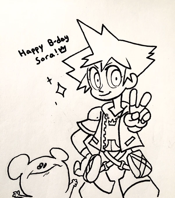 It was his birthday yesterday!!! And I missed it!! I love you sora you are my golden boy #KingdomHearts18thAnniversary 