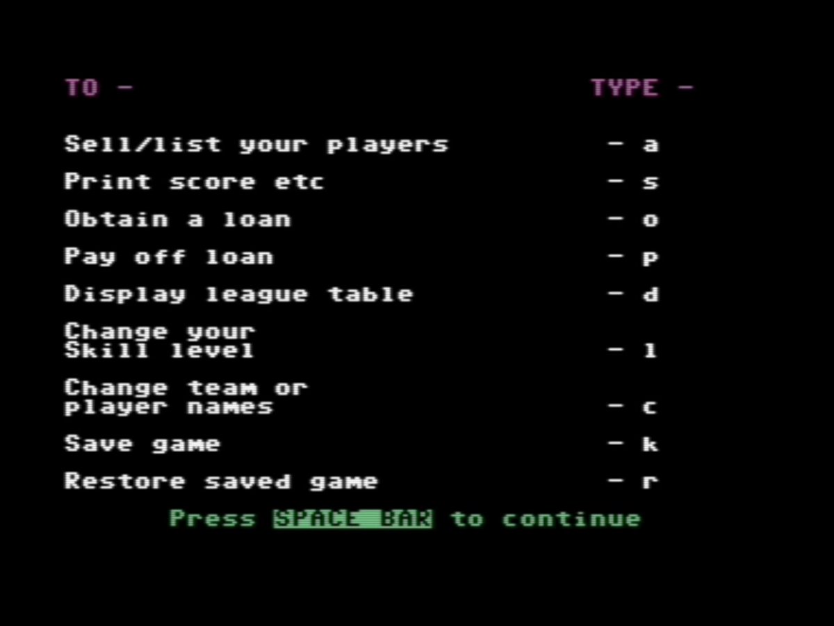RetroGamesRplay's tweet image. Playing some 'Football Manager', the first football management simulation game released on the #C64 in 1984 ⚽️ This will feature in a series on my Youtube channel in the near future 📺

#screenshotsaturday
