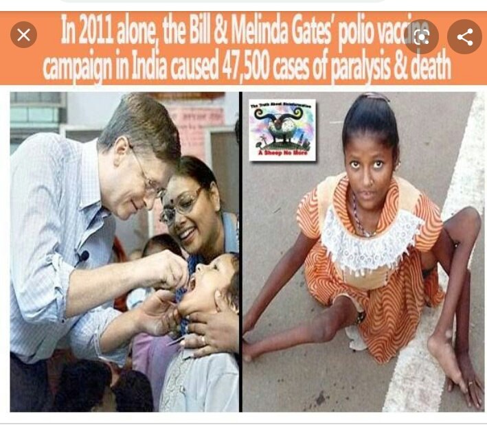 In 2000, the US banned ORAL POLIO vaccines, because they contain active polio viruses that caused polio & paralysis in some children. Yet Gates foundation distributed oral polio vaccines among India's poor which left thousands w/polio or paralysis. Say no to Gates  #COVIDVACCINE!