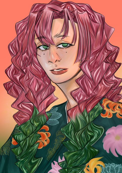 🔫☄️ мс годфазер Рю 🀄さんがTwitterに投稿した甘露寺蜜璃(鬼滅の刃)のイラスト。